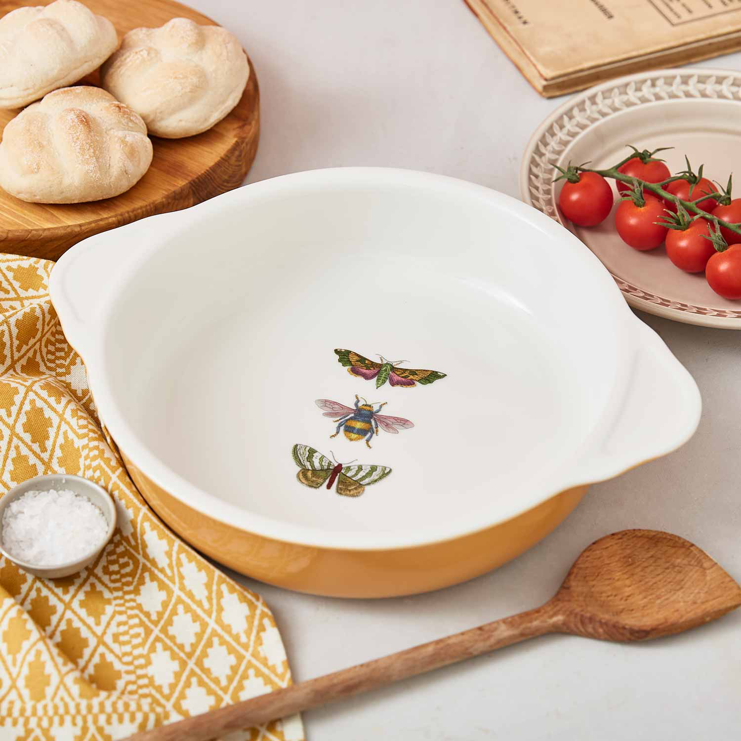 BG Harmony Amber Baking Dish with Handle