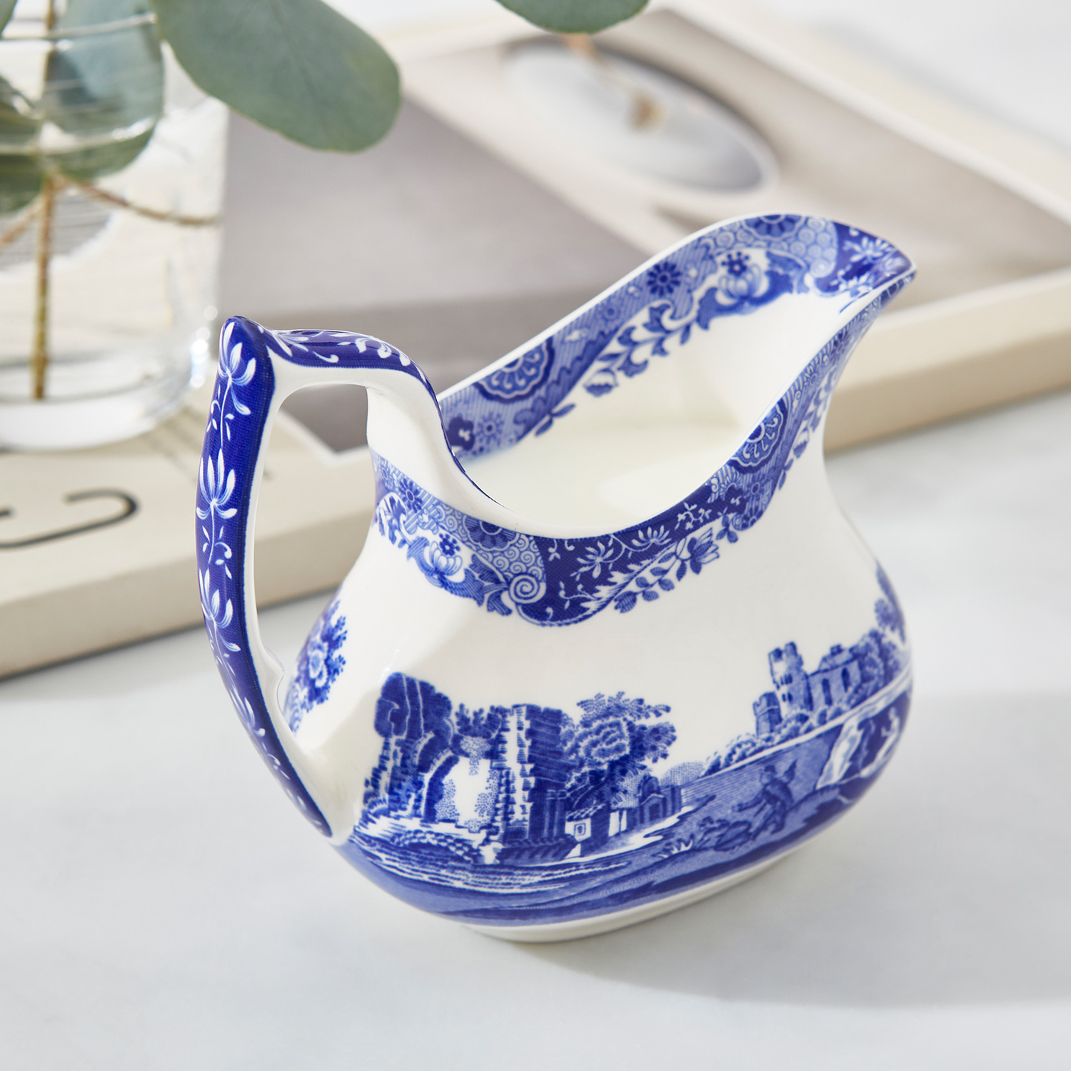 Blue Italian Cream Jug