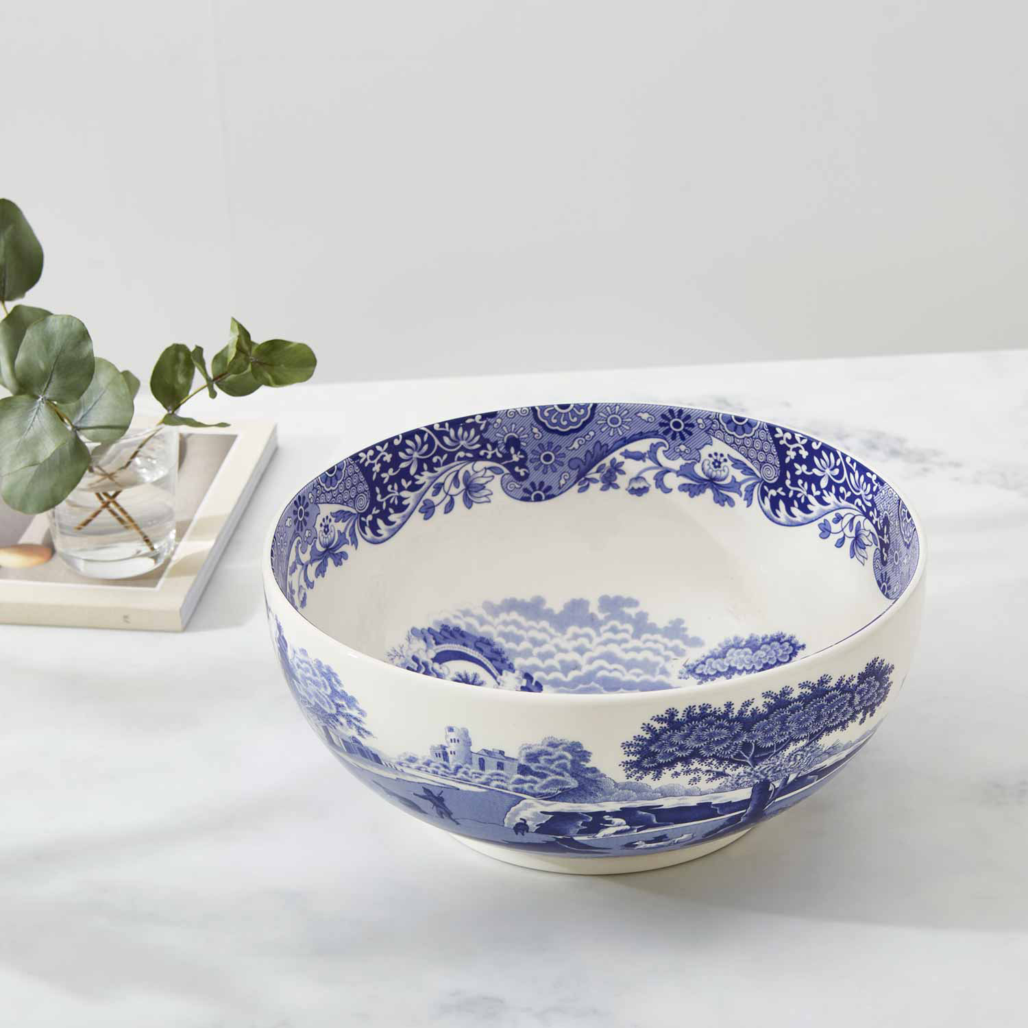 Blue Italian Round Bowl (Outer)