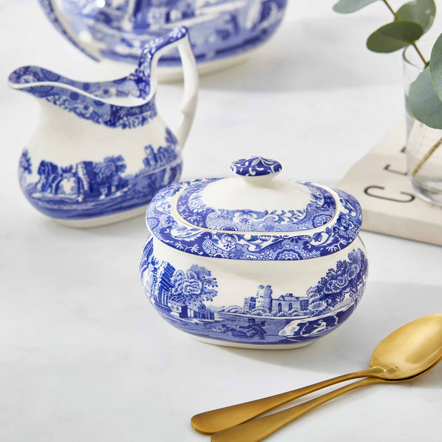 Blue Italian Sugar Box